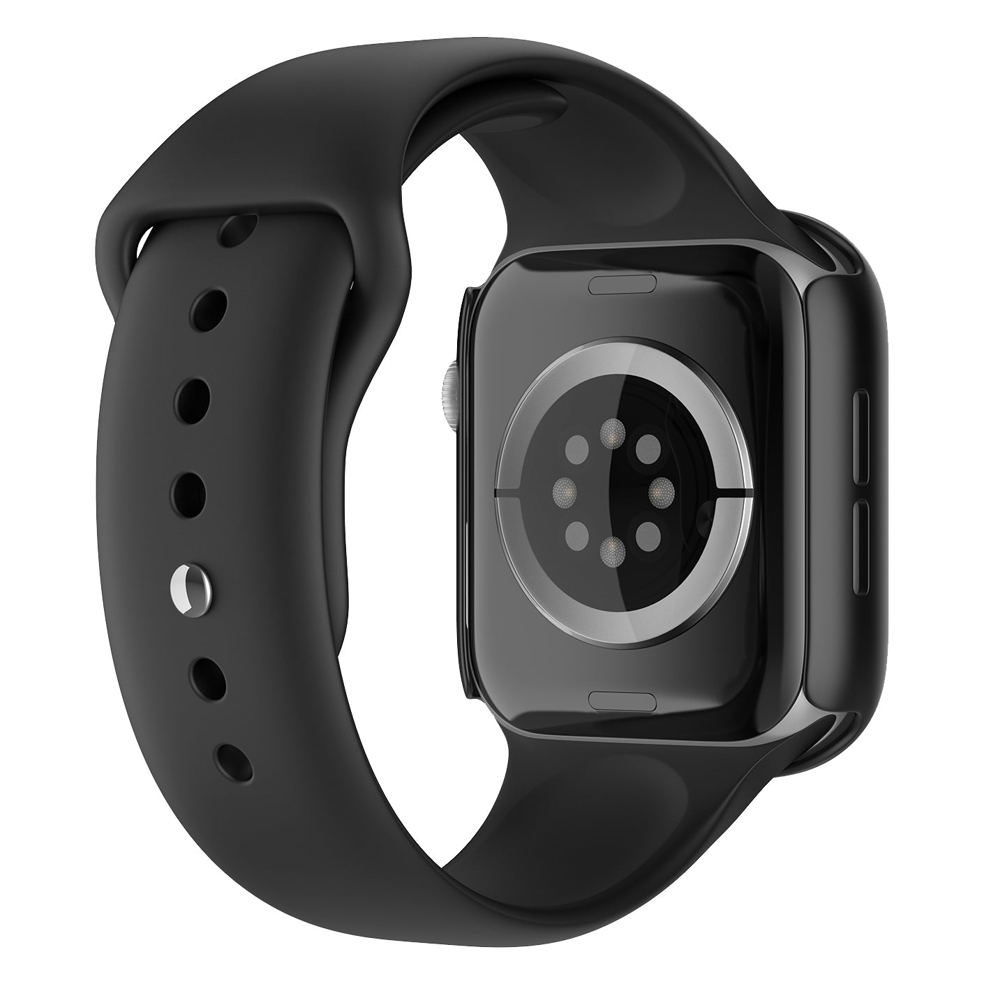 Solid Color Silicone Detachable Watch Band Watch Case Replacement for Apple Watch 3 2 1 42mm Size S Solid Color Silicone Detachable Watch Band Watch Case Replacement for Apple Watch 3 2 1 42mm Size S